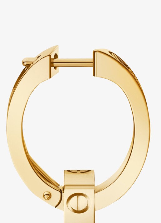 Cartier LOVE oorringen van 18 karaat geelgoud met 15 diamanten CRN8515241 - detail 2 geelgoud