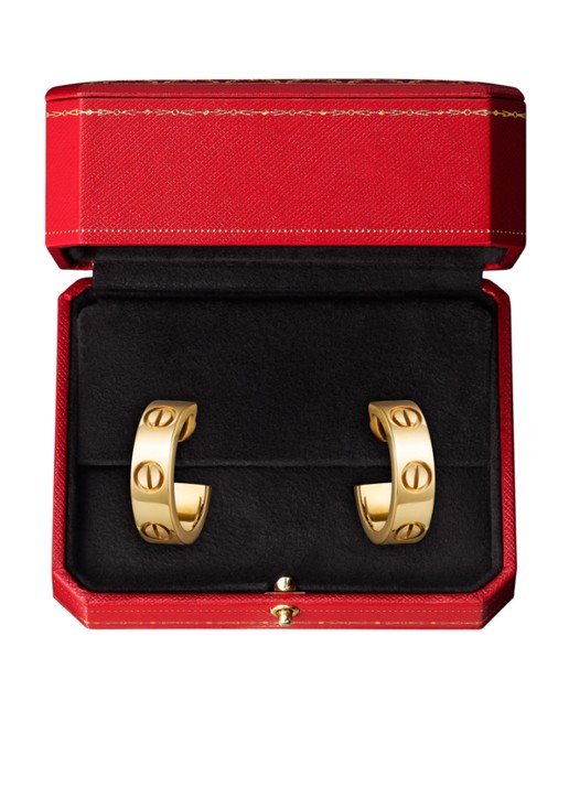 Cartier Love oorringen van 18k geelgoud CRB8022500 - detail geelgoud
