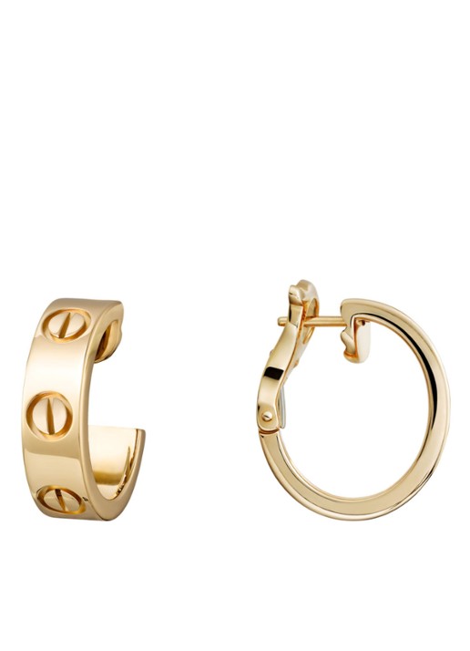 Cartier Love oorringen van 18k geelgoud CRB8022500 - voorkant 3 geelgoud
