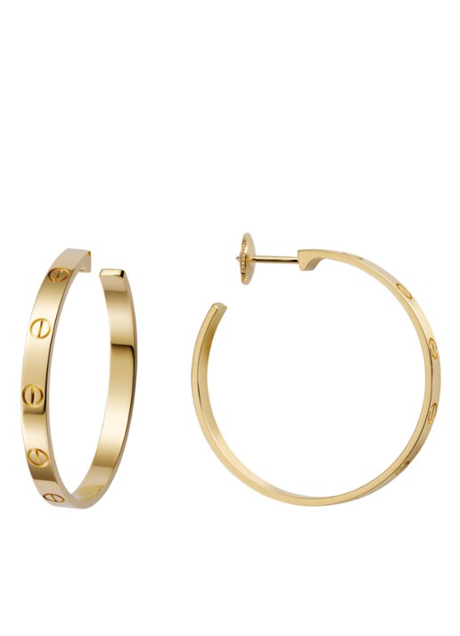 Cartier Love oorringen van 18k geelgoud CRB8028200 - voorkant 2 geelgoud