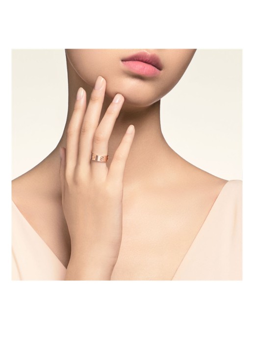 Cartier Love ring van 18 karaat roségoud CRB4084800 - detail roségoud