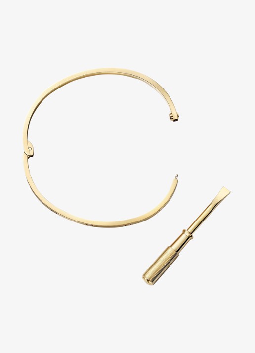 Cartier LOVE Small armband van 18 karaat geelgoud met 6 diamanten CRB6079415 - detail 5 geelgoud