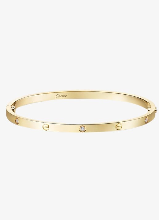Cartier LOVE Small armband van 18 karaat geelgoud met 6 diamanten CRB6079415