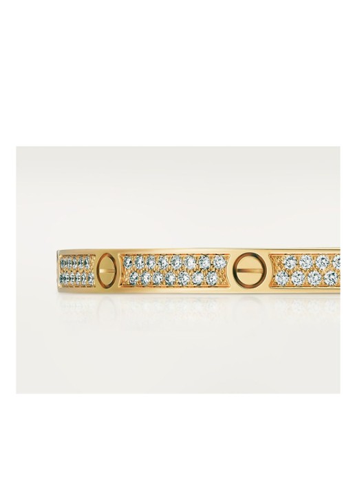 Cartier LOVE small armband van 18 karaat geelgoud met diamanten CRN6710600 - detail 6 geelgoud
