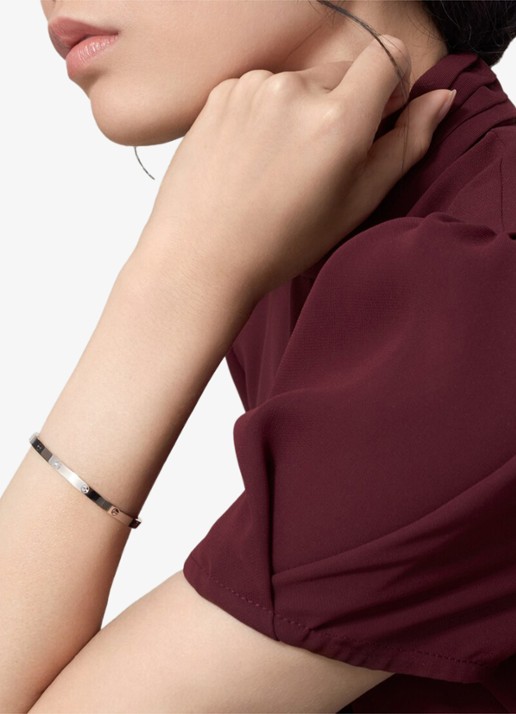 Cartier LOVE Small armband van 18 karaat witgoud CRB6079215 - detail 3 witgoud