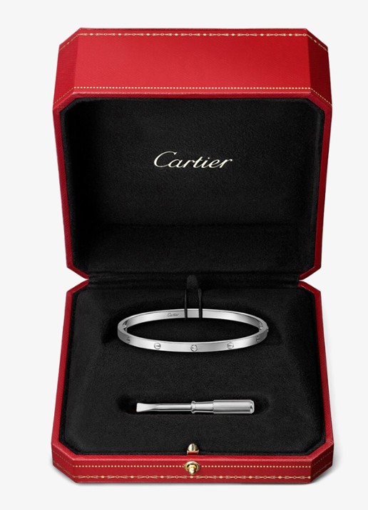 Cartier LOVE Small armband van 18 karaat witgoud CRB6079215 - detail 7 witgoud