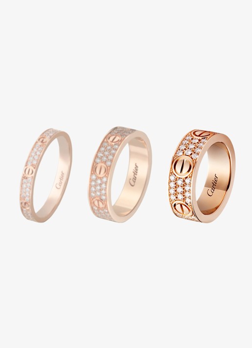Cartier LOVE trouwring, klassiek model van 18 karaat roségoud met 0.70 ct diamant CRB4087600 - detail 6 roségoud