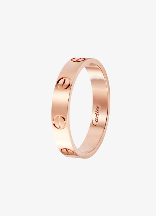 Cartier LOVE trouwring, klein model van 18 karaat roségoud CRB4085200 - achterkant 8 roségoud