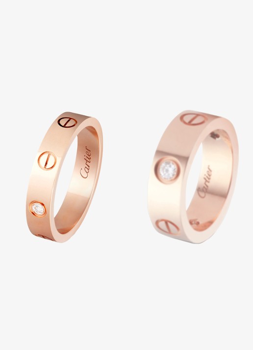 Cartier LOVE trouwring van 18 karaat roségoud met 0,02 ct diamant CRB40507 - detail 5 roségoud