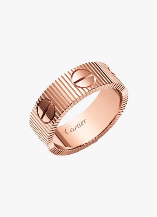 Cartier LOVE Unlimited ring van 18 karaat roségoud CRB42476 - voorkant 2 roségoud