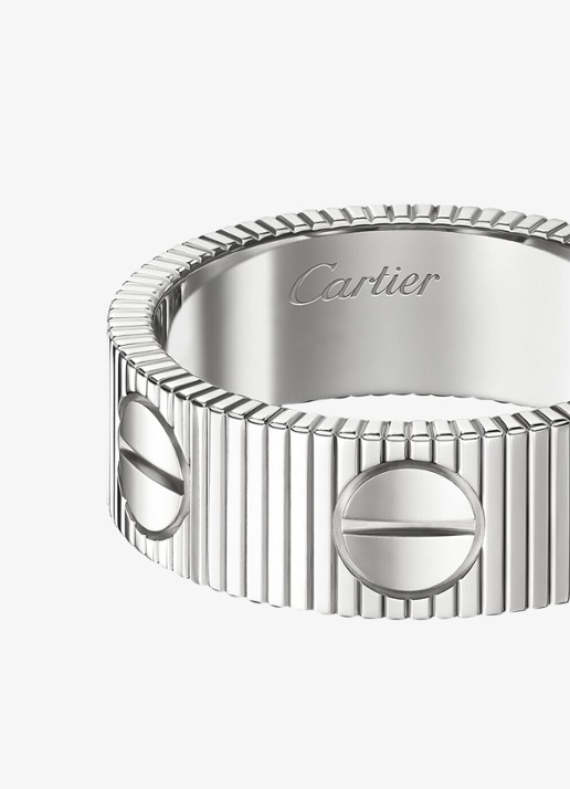 Cartier LOVE Unlimited ring van 18 karaat witgoud CRB42477 - detail 6 witgoud