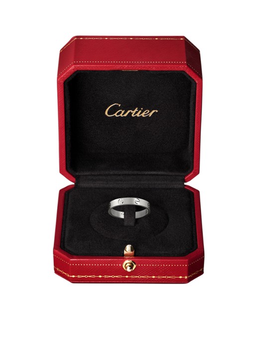 Cartier Love Wedding band ring van 18 karaat witgoud CRB4085100 - detail 3 witgoud