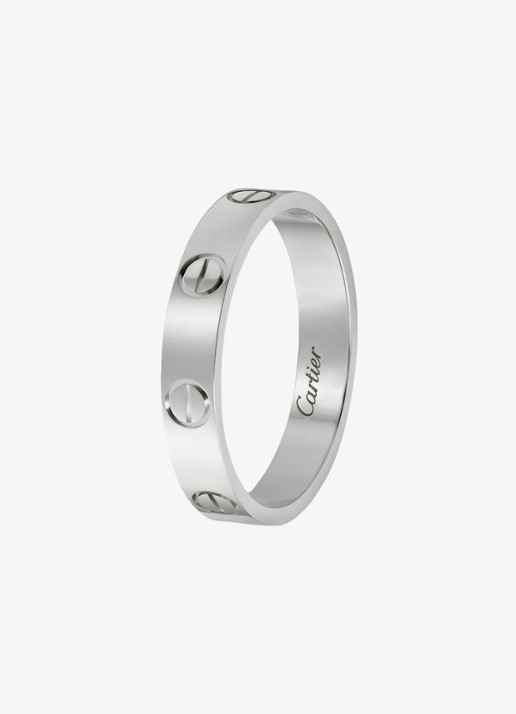 Cartier Love Wedding band ring van 18 karaat witgoud CRB4085100 - achterkant 6 witgoud