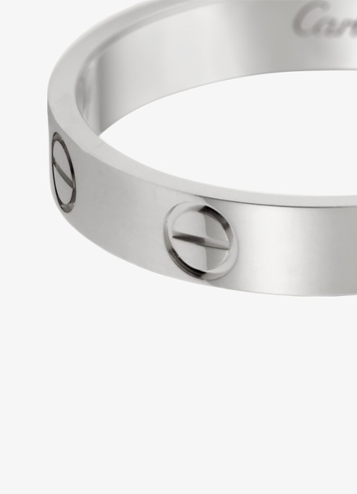 Cartier Love Wedding band ring van 18 karaat witgoud CRB4085100 - detail 2 witgoud