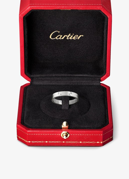 Cartier Love Wedding band ring van 18 karaat witgoud CRB4085100 - detail 5 witgoud