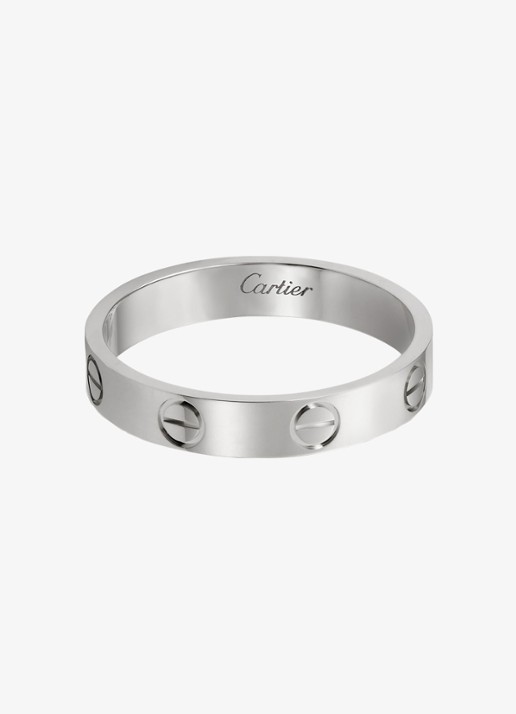 Cartier Love Wedding band ring van 18 karaat witgoud CRB4085100
