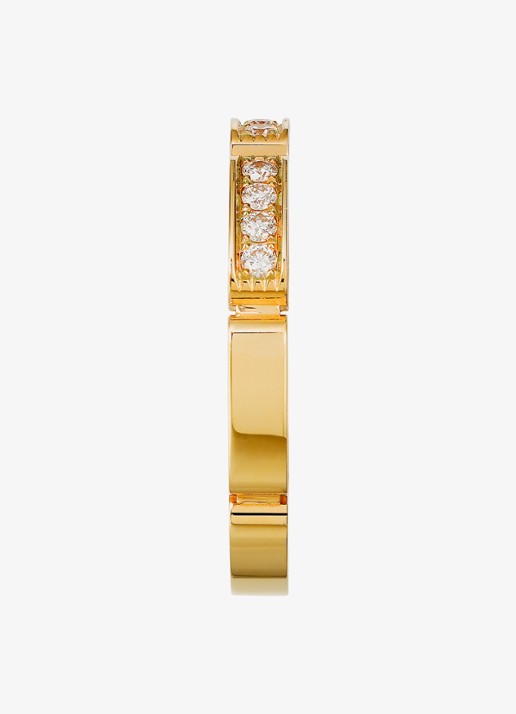 Cartier Maillon Panthère trouwring van 18 karaat geelgoud met 0.15 ct diamant CRB4221100 - achterkant 5 geelgoud