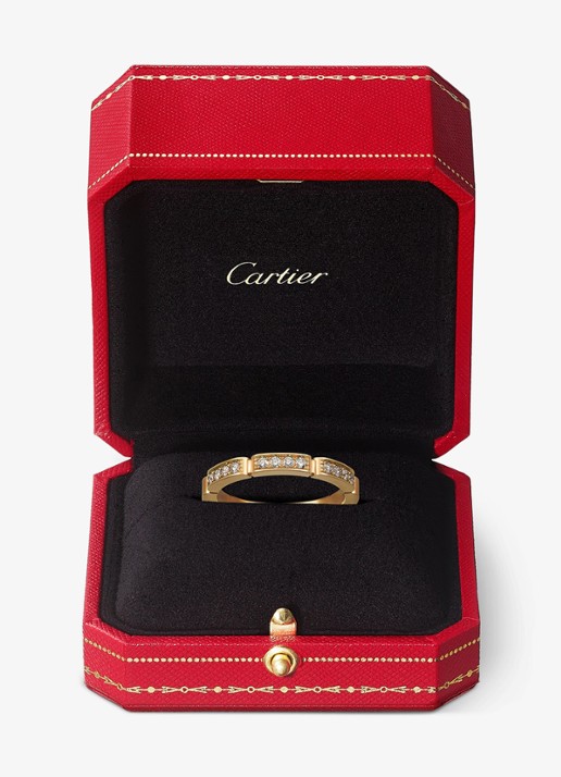 Cartier Maillon Panthère trouwring van 18 karaat geelgoud met 0.15 ct diamant CRB4221100 - detail 3 geelgoud