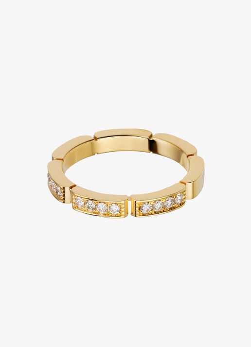 Cartier Maillon Panthère trouwring van 18 karaat geelgoud met 0.15 ct diamant CRB4221100