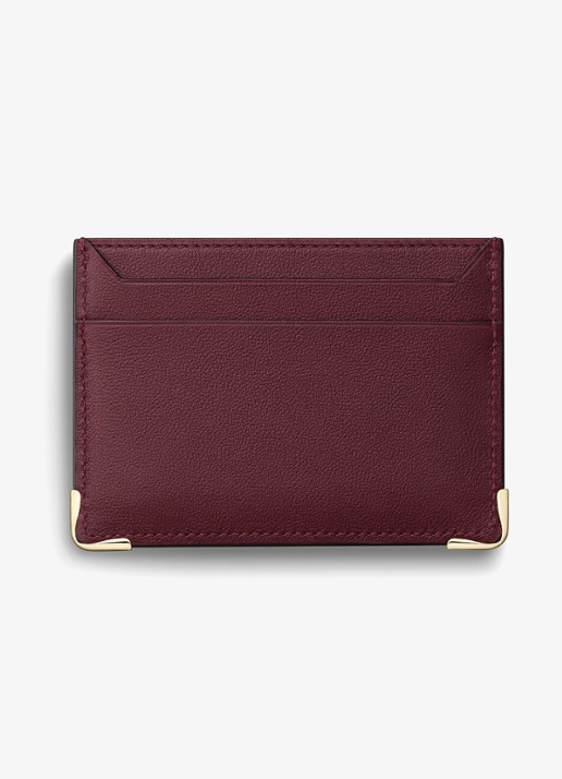 Cartier Must de Cartier pasjeshouder van kalfsleer CRL3002522 - voorkant 5 bordeauxrood