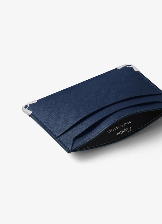 Cartier Must de Cartier pasjeshouder van kalfsleer CRL3002523 - detail donkerblauw