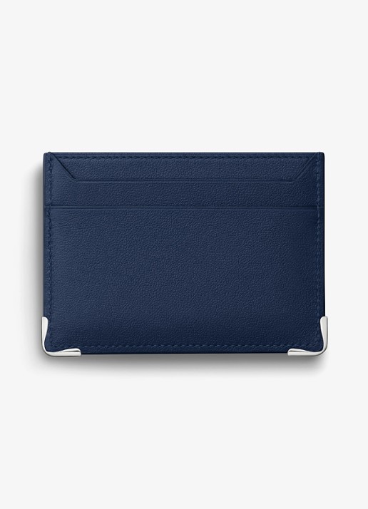 Cartier Must de Cartier pasjeshouder van kalfsleer CRL3002523 - voorkant 5 donkerblauw