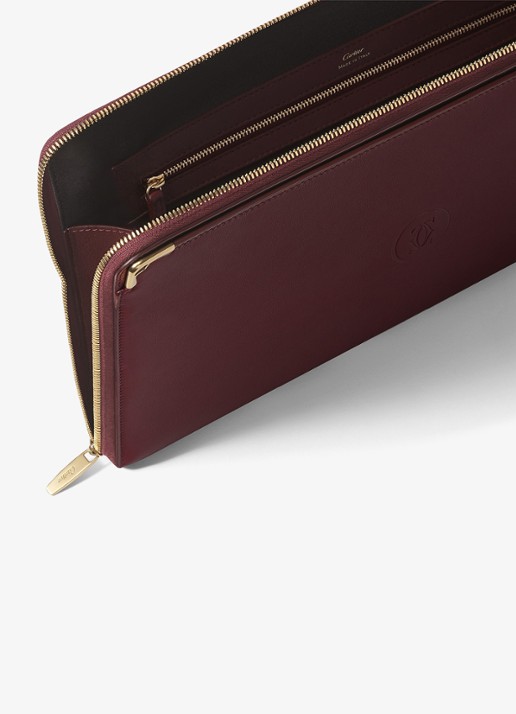 Cartier Must de Cartier portfolio van kalfsleer CRL1002265 - detail 7 bordeauxrood