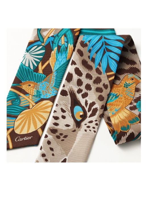 Cartier Panther in the Jungle headband - voorkant 6 bruin