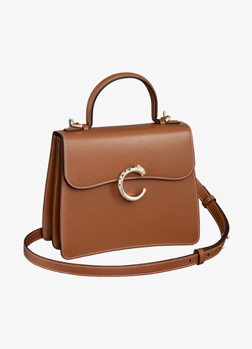 Cartier Panthère C de Cartier Small handtas van kalfsleer CRL1002576 - voorkant 7 bruin