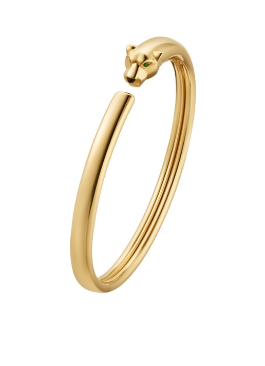 Cartier Panthère de Cartier armband van 18 karaat geelgoud met onyx en tsavoriet CRB6067200 - voorkant geelgoud