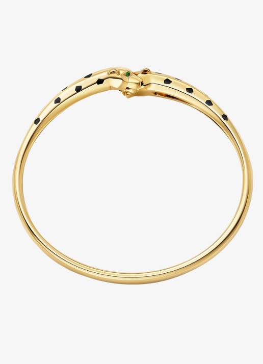 Cartier Panthère de Cartier armband van 18 karaat geelgoud met onyx en tsavoriet granaat CRN6730715 - achterkant 5 geelgoud