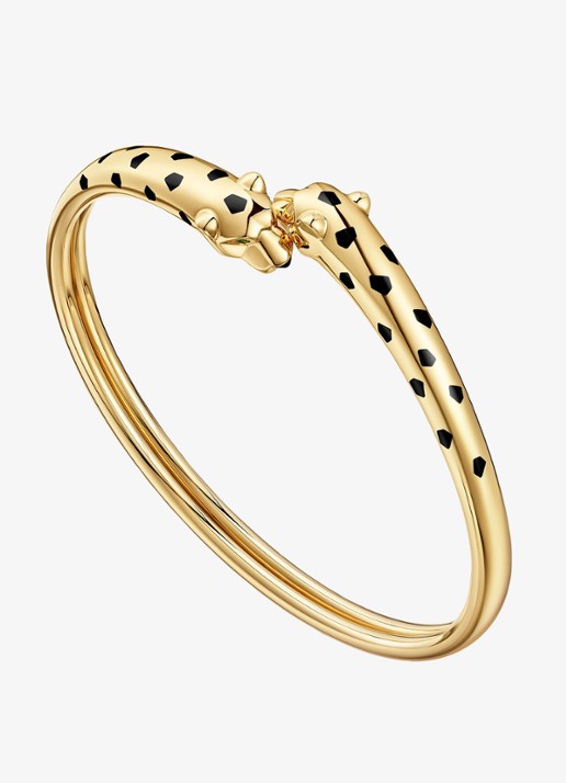 Cartier Panthère de Cartier armband van 18 karaat geelgoud met onyx en tsavoriet granaat CRN6730715