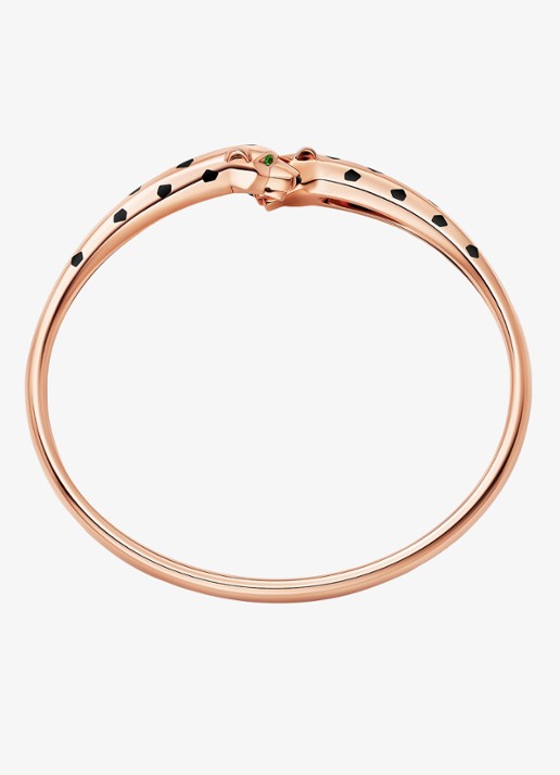 Cartier Panthère de Cartier armband van 18 karaat roségoud met onyx en tsavoriet granaat CRN6730817 - achterkant 3 roségoud