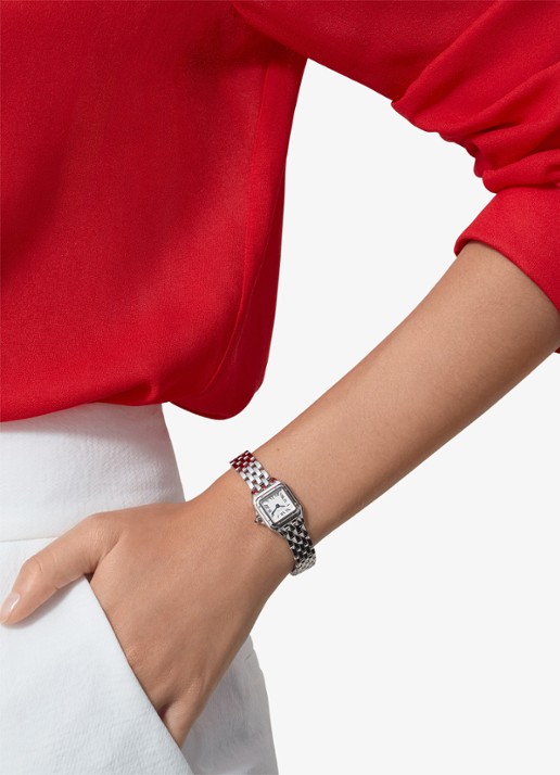 Cartier Panthère de Cartier horloge, klein model CRWSPN0012 - voorkant 8 zilver