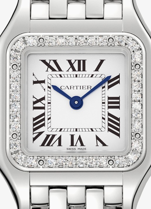 Cartier Panthère de Cartier horloge, klein model met diamanten CRW4PN0016 - detail 4 zilver