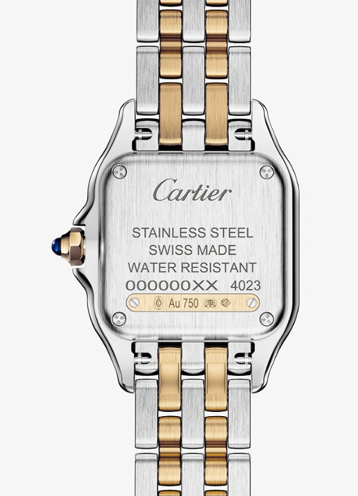 Cartier Panthère de Cartier horloge, klein model van 18 karaat geelgoud en staal CRW2PN0018 - detail 2 zilver