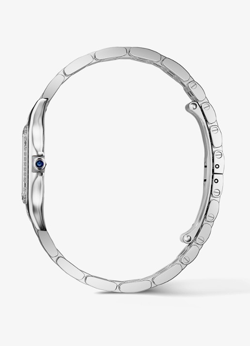 Cartier Panthère de Cartier horloge, medium model met diamanten CRW4PN0018 - achterkant 7 zilver