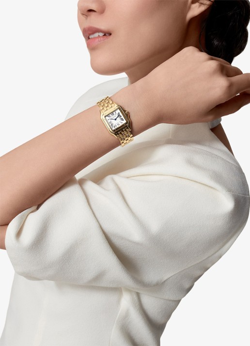 Cartier Panthère de Cartier horloge, medium model van 18 karaat geelgoud CRWGPN0058 - voorkant 2 goud