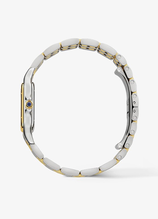 Cartier Panthère de Cartier horloge, medium model van 18 karaat geelgoud en staal CRW2PN0019 - achterkant 6 zilver
