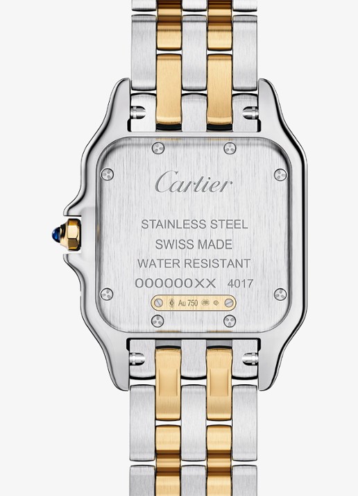 Cartier Panthère de Cartier horloge, medium model van 18 karaat geelgoud en staal CRW2PN0019 - detail 2 zilver
