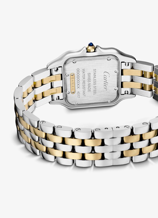Cartier Panthère de Cartier horloge, medium model van 18 karaat geelgoud en staal CRW2PN0019 - detail 3 zilver