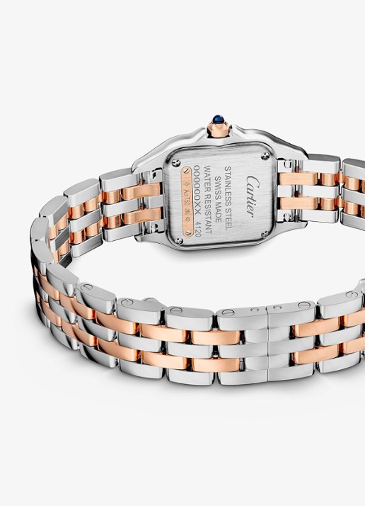 Cartier Panthère de Cartier horloge van 18 karaat roségoud en staal met diamant CRW3PN0014 - detail 4 roségoud