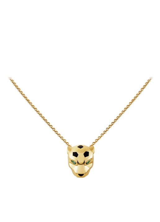 Cartier Panthère de Cartier ketting van 18 karaat geelgoud met onyx en tsavoriet CRB7224700 - detail 2 geelgoud