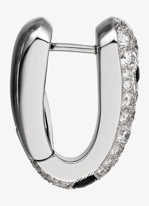 Cartier Panthère de Cartier oorringen van 18 karaat witgoud met onyx en 1.36 ct diamant CRN8515155 - detail 2 witgoud