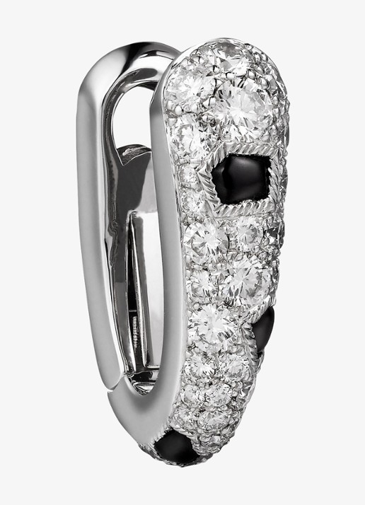 Cartier Panthère de Cartier oorringen van 18 karaat witgoud met onyx en 1.36 ct diamant CRN8515155 - detail 3 witgoud