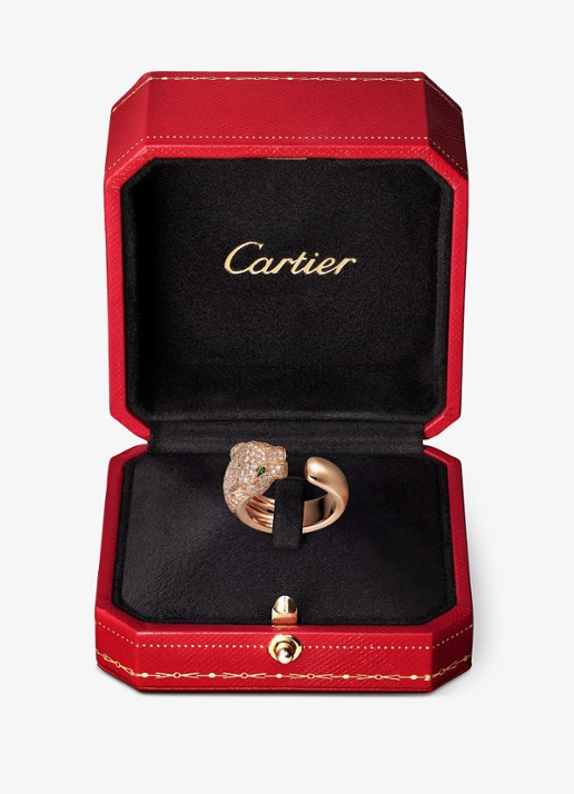 Cartier Panthère de Cartier ring, middel model van 18 karaat roségoud met 1.15 ct diamant CRN4742200 - detail 4 roségoud