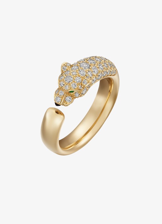 Cartier Panthère de Cartier ring van 18 karaat geelgoud met diamanten CRN4765800