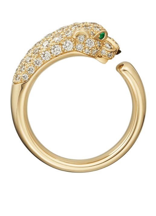 Cartier Panthère de Cartier ring van 18 karaat geelgoud met diamanten CRN4765800 - voorkant 7 geelgoud
