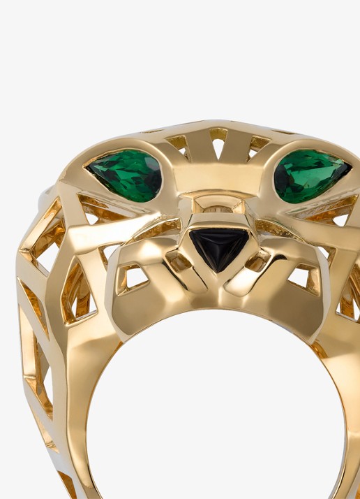 Cartier Panthère de Cartier ring van 18 karaat geelgoud met edelsteen CRN47225 - detail geelgoud