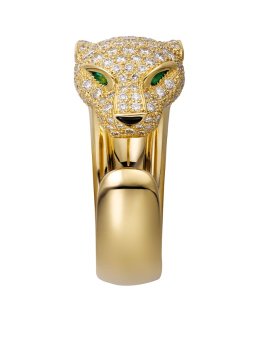 Cartier Panthère de Cartier ring van 18 karaat geelgoud met emerald, onyx en diamanten CRN4225000 - detail 3 geelgoud